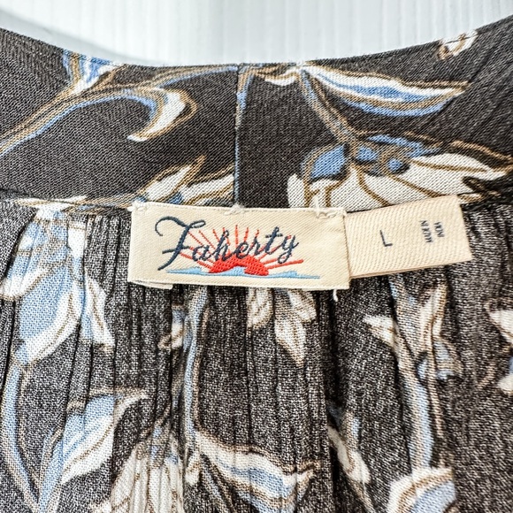 Faherty Dakota Long Sleeve Midi Dress Women’s - Size Large - Picture 5 of 13